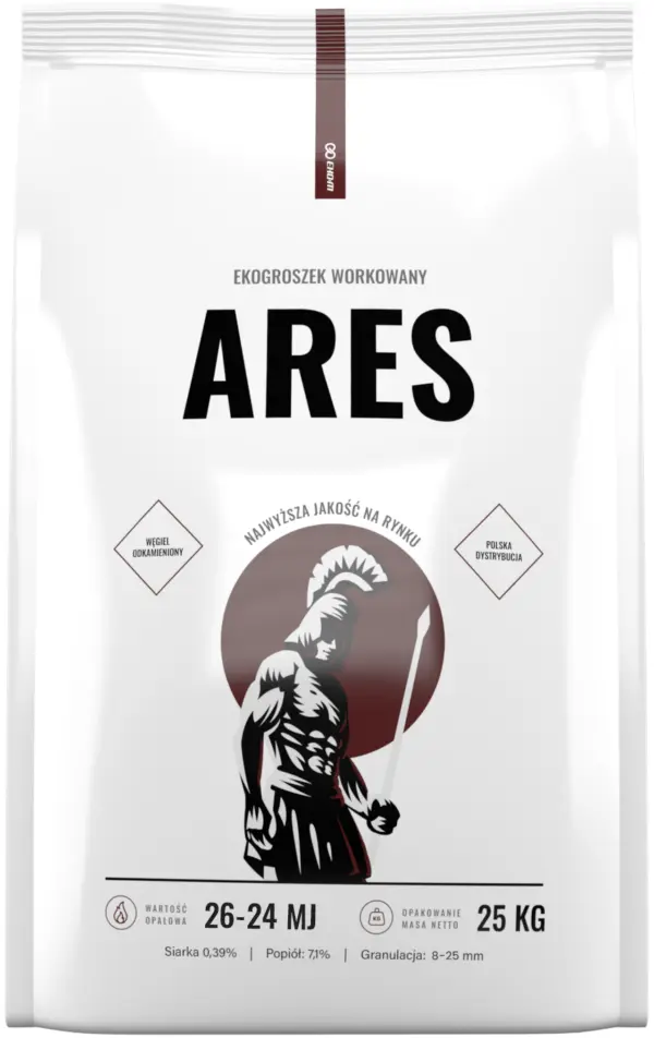 Wysokiej jakości ekogroszek Ares - idealne paliwo dla Twojego kominka.